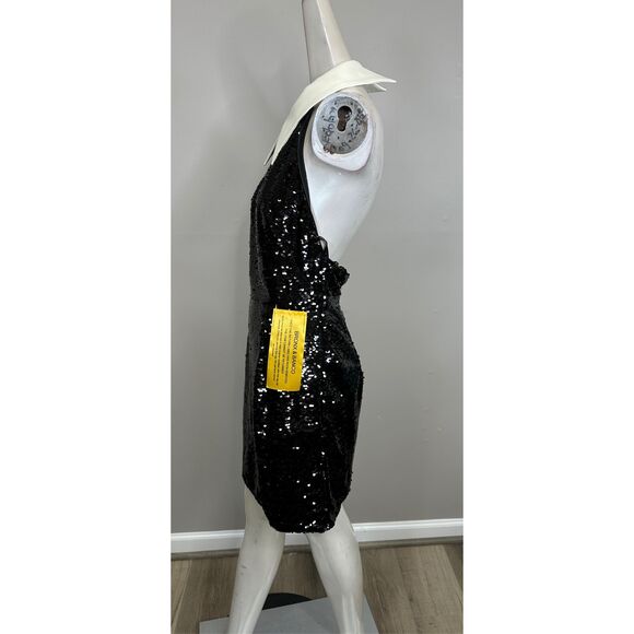 Bronx and Banco Wednesday Sequined Halterneck Minidress Size M $750 - Picture 8 of 13